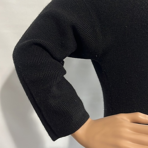 Anne Klein knit black midi dress size L - Picture 3 of 6